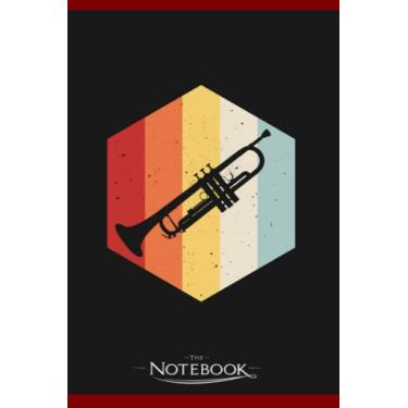 Imagem de Notebook: Retro Trumpet Player Jazz Musician Vintage Trumpet Player: Notebook Diary| Gift for Family, Friend and Yourself 120 Pages 6 x 9 inches