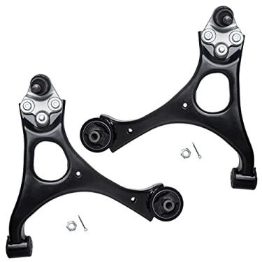 Imagem de AUQDD Braço de Controle Inferior Dianteiro e Conjunto de Junta Esférica Compatível com 2006-2011 Honda Civic(Para 1.4L e 1.8L)/06-11 Acura Csx K620382 K620383 Conjunto de Suspensão Esquerda Direita 2