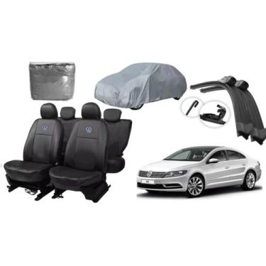 Imagem de Conjunto Capa Passat 12-20 em Couro + Capa Automotiva + Limpador - Aer