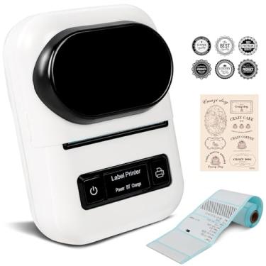 Imagem de Impressora Termica de Etiquetas, Máquina de Impressão Bluetooth, Impressora de Etiquetas Portátil, Mini Impressora de Etiquetas Portátil Pequena, Máquina de Etiquetagem para Escritório, Casa, Empresa