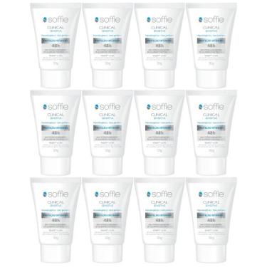 Imagem de Kit com 12 Desodorantes Antitranspirantes - Soffie Clinical Sensitive 