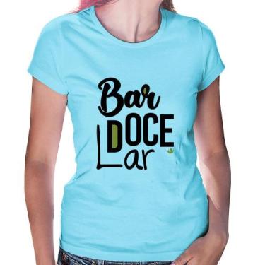 Imagem de Baby Look Bar doce lar - Foca na Moda, Azul bebê, GGG