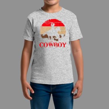 Imagem de Camisetas Infatil Básica Masculina Casual Moda Country Manga Curta Gol