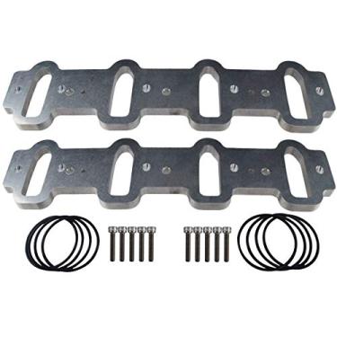 Imagem de ICT Billet LS Cathedral Port Custom Adtake Manifold Weld Flanges Cabeça de cilindro LS1 LSX LS6 551314