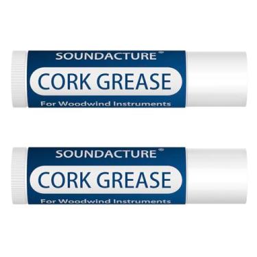 Imagem de SOUNDACTURE 2 peças de graxa de cortiça para clarinete, saxofone, saxofone alto, manutenção de instrumentos de sopro de madeira, lubrificante para juntas de cortiça, tubo de graxa fácil de usar para