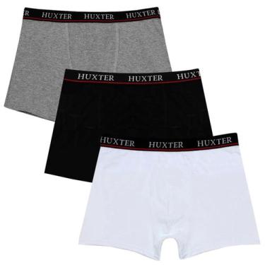 Imagem de Kit 03 Cuecas Masculinas Boxer Cotton Basic Huxter , GG