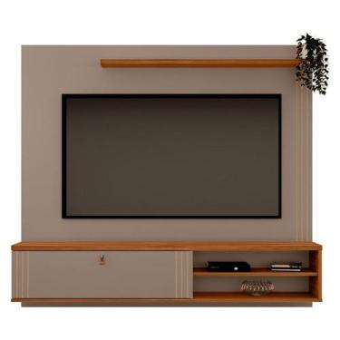 Imagem de Home Suspenso Laredo 160cm  para TV até 65 - Mobler, Grigio Fosco/Cina