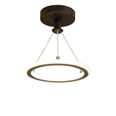 Imagem de Luminária De Teto Pendente Led Moderna Lustre para Corredor Sala Quarto Cozinha(Estilo B/Preto (110V-220V))
