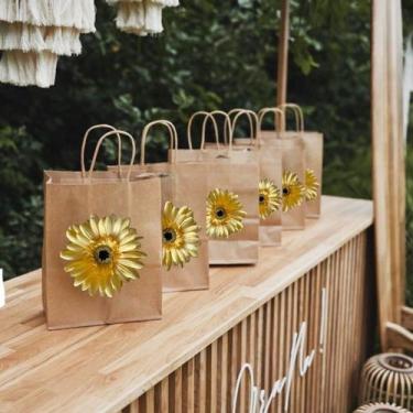 Imagem de 10 Flores Artificiais Gérbera em Haste cumprida Perfeita para Arranjos