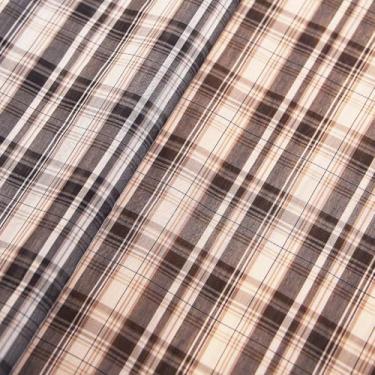Imagem de The Yard, tecido de popeline xadrez de algodão tingido de fio, adequado para vestidos da moda, camisas, saias, acolchoado e artesanato (preto, 2 jardas)