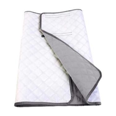 Imagem de predolo Incontinência vestível Cite de cama Tapete de leito respirável absorvente almofada de proteção adultos saia fralda lavável para sofá -cama móveis, Cinza