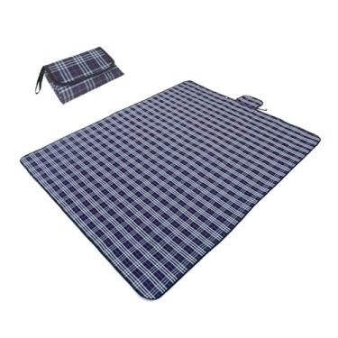 Imagem de Wind Tour Cobertores de piquenique duráveis à prova d'água para uso ao ar livre com alça de transporte, dobrável, à prova de areia, tapete de piquenique para crianças, parquinho, acampamento,
