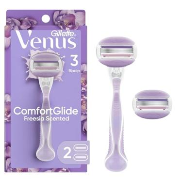 Imagem de Gillette Venus Navalha feminina ComfortGlide Freesia – 1 alça + 2 refis