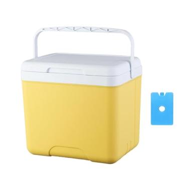 Imagem de IEUDNS Isolador de acampamento de resfriador de gelo isolada bebida de caçamba portátil Organizador leve da caixa de peito de gelo para pesca viagens de, 13l