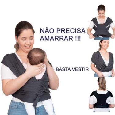 Imagem de Sling de vestir, little beni, canguru carregador de bebê, wrap sling -