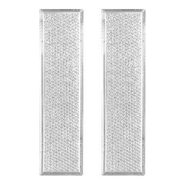 Imagem de Pacote com 2 filtros de graxa de malha de alumínio para micro-ondas 10 x 38 x 9,5 cm, serve para GE Microwave Hood Vent JVB98H1SS, ZVB36SH1SS, JVB67H1BB, JVB67H1WW, ZVB36BH1BB, JVB67H1CC - 12 camadas