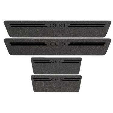 Imagem de Kit Soleira Protetora Porta Premium Black PVC - Clio - Jhow Adesivos