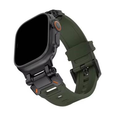 Imagem de Pulseira Silicone Robot Titanium Compatível com Apple Watch - Baú do V