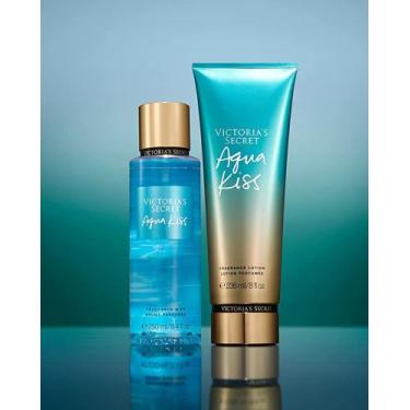 Imagem de Kit Victoria's Secret Aqua Kiss hidratante + Body Splash  Mais vendido