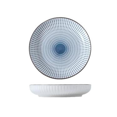 Imagem de Prato fundo vertical japonês de 17 cm, utensílios de mesa de cerâmica simples para uso doméstico - 2 peças de Chun