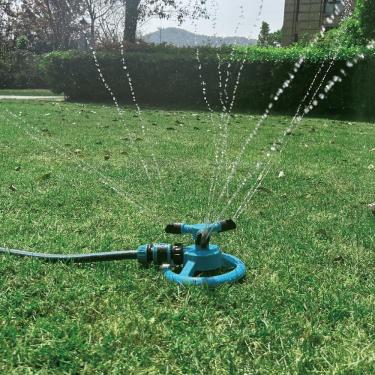Imagem de Irrigador de grama Kadaon automático para jardim, sistema de irrigação de gramado, 3000 pés quadrados, rotação de cobertura de 360 graus