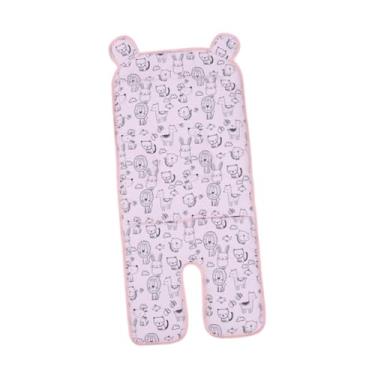 Imagem de menolana Almofada para carrinho de bebê, almofada para carrinho, inserção para assento infantil, forro para assento, para carrinho de bebê, cadeira de jantar, Rosa