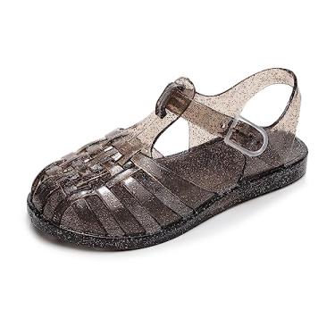 Imagem de ursloole Sapatos Jelly Para Meninas, Macios Unissex - Sandálias Meninos, Sola De Borracha, Biqueira Fechada, Praia, Verão, Mary Jane, Vestido Princesa Infantil, Rasteirinha