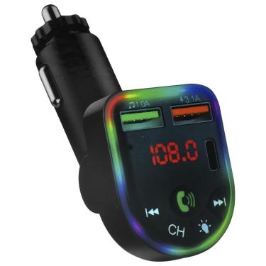 Imagem de Transmissor Digital Para Carro Satellite A-mp45 Led - Bluetooth - Fm - Mp3 - Usb - Usb-c - Preto