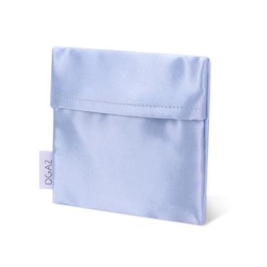 Imagem de DGAZ Bolsa de armazenamento de guardanapos higiênicos de seda, bolsa de menstruação para meninas adolescentes, bolsa de menstruação portátil para forros de calcinha/copo menstrual/pequenos absorventes