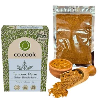 Imagem de CoCook Tempero Asiático 100% Natural Peixe e Frutos do Mar, Ostras, Polvo, Lula, Caranguejo, Casquinha Siri, Sabor Bangladesh 75g Sem Sódio, Zero Glúten, Zero Lactose, Zero Conservantes, Zero Corantes - Rende até 30 porções