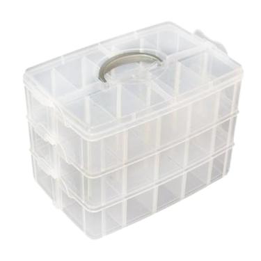 Imagem de Bothyi Caixa organizadora para sapatos de cachorro, resistente, transparente, compacta, acessórios, grande capacidade, economiza espaço, recipientes, 24.5x17x18cm