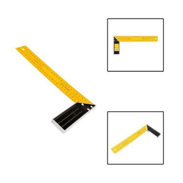 Imagem de Esquadro Marceneiro Carpinteiro Alumínio 12" - EDA