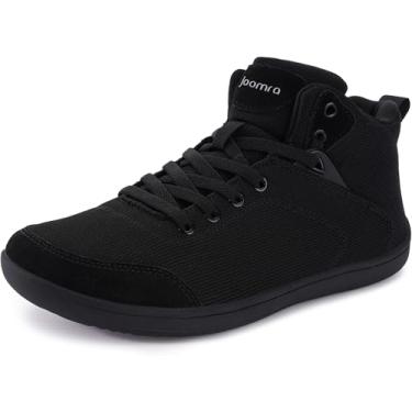 Imagem de Joomra Sapatos femininos largos de cano alto | Sola de borracha sem queda | Suporte confortável no tornozelo, W8251 | Todo preto, 7 Wide