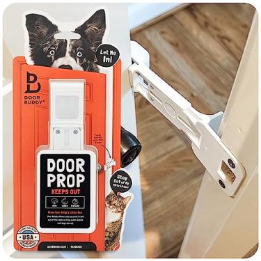 Imagem de Door Buddy Suporte de porta para gatos – Suporte de trava de porta para gatos mais fácil de manter a porta interna aberta para animais de estimação – Estação de alimentação para gatos à prova de cães