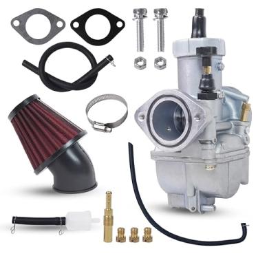 Imagem de PE28mm Carburador substitui para motor de motocicleta com flange de 200cc-250cc CG175 CG200 CG250 ATV/UTV Mini bicicleta Dirt Bike Pit Bike Yamaha Honda Kawasaki Suzuki Apollo Dirt Bike Mini Bike TAOTAO Scooter