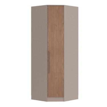 Imagem de Guarda-roupa Canto Oblíquo 1 Porta Requinte+ Duna /Macadâmia
