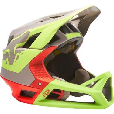 Imagem de Capacete Fox Proframe Tuk, 3, Cinza, Laranja fluor, 2G 61-64
