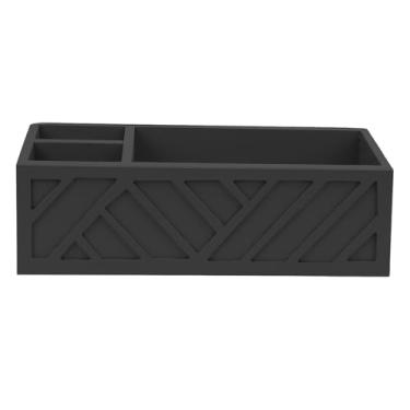 Imagem de Fafeicy Organizador de café de Madeira Premium Design Elegante, Porta -copos Multifuncionais para Amante, Halter de contra -Organizador 12.6x8.46x4.92in (Preto)