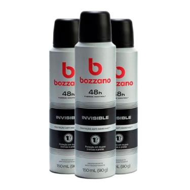 Imagem de Kit Desodorante Aerosol Bozzano Invisible 90g - 3 unidades