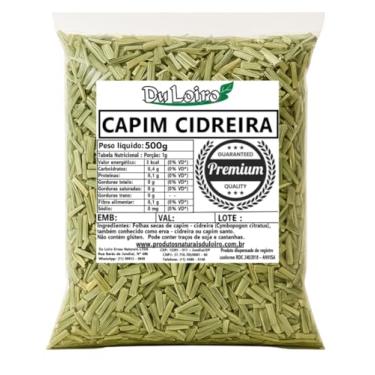 Imagem de Chá de Capim Limão (Capim Santo) – Folhas Secas 100% Naturais (500g)