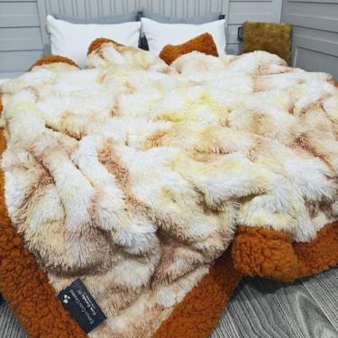 Imagem de Cobertor Casal King Pelúcia Com Pele De Carneiro 300x260cm - Gabarse, 
