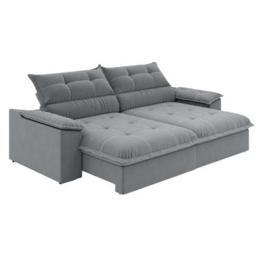 Imagem de Sofá Retrátil E Reclinável Bipartido 2,50m 4 Lugares Veneto Slim Luizz