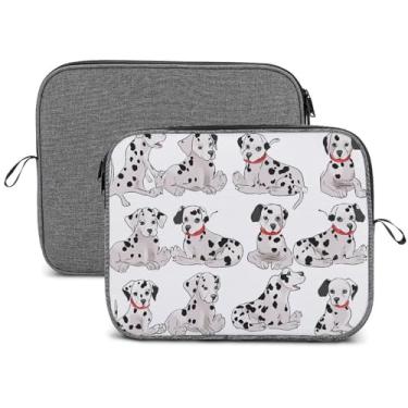 Imagem de Capa para laptop, impermeável, resistente a choques, bolsa protetora para notebook, leve, fofo, dálmata, compatível com laptop de 13 a 14 polegadas