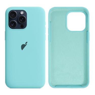 Imagem de Capa de Silicone para iPhone 16, 16 Pro e 16 Pro Max – Proteção Interna Aveludada com Ótimo Ajuste (Ice Sea Blue, Iphone 16)