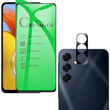 Imagem de Kit Película Cerâmica Nanogel para Galaxy M14, Proteção Total da Tela, com Película de Lente Câmera, Vidro Temperado 9H