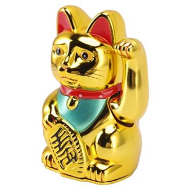 Imagem de aqxreight Fortune DE BATERIA GAT BOA LUTA ACLANDICA Cat REMA Cat PARA O Restaurante Hotel 6in Bright Golden 0256a Vibrante Good Smiling Battery Fortune (0255a)