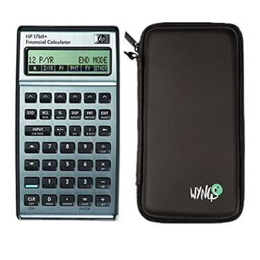 Imagem de Calculadora financeira HP 17BII+ - 17B II Plus + capa protetora WYNGS preta