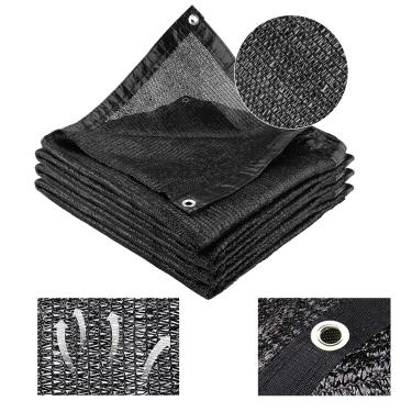 Imagem de Cliselda Tela De Sombra Preta 70%-80% Para Pátio, Proteção Solar Resistente A Raios Uv 10 X 20 Pés Com Ilhós, Cobertura Lona Plantas, Jardim, Estufa, Quintal E Área Externa