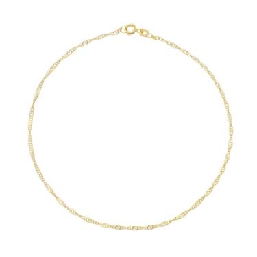 Imagem de Tornozeleira Feminina Singapura 24cm Ouro 18k 750 Amarelo