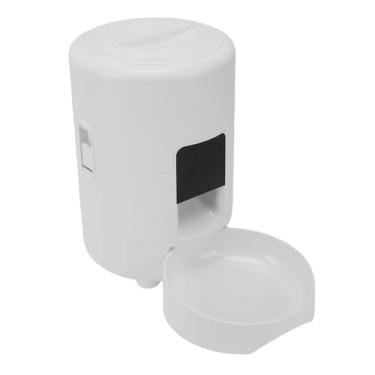 Imagem de Pssopp Dispensador de Alimentos de Gato Inteligente, Alimentador Automático de Animais de Estimação 2L de Grande Capacidade de Fonte de Alimentação Dupla Controle Remoto de Controle de (WHITE)